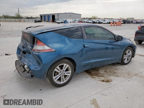 2012 Honda CR-Z with VIN JHMZF1D4XCS004525, listed as a Copart auction lot 50147165 with 193,048 mi miles and Salvage Title. Bid and sale history available at carsss.com. Image 3.