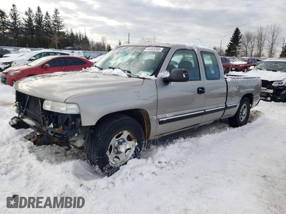 2000 Chevrolet Silverado 1500 LS with VIN 2GCEC19V7Y1242382, listed as a Copart auction lot 44953245 with 290,591 mi miles and Clean Title. Bid and sale history available at carsss.com. Image 1.