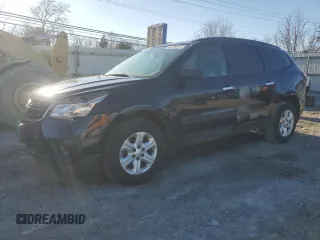 2016 Chevrolet Traverse LS z VIN 1GNKRFED4GJ218368, wystawiony jako Copart lot #46916575 z przebiegiem Nie podano mil oraz Szkoda całkowita • Salvage title. Historia ofert i sprzedaży dostępna na DreamBid. Obrazek 1.