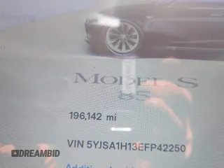 2014 Tesla Model S 60 z VIN 5YJSA1H13EFP42250, wystawiony jako IAAI lot #42267590 z przebiegiem 196 142 mil mil oraz . Historia ofert i sprzedaży dostępna na DreamBid. Obrazek 16.