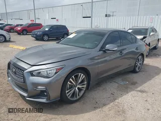 2021 Infiniti Q50 Sensory with VIN JN1EV7CP5MM703829, listed as a IAAI auction lot 41951117 with 60,314 mi miles and . Bid and sale history available at DreamBid. Image 18.