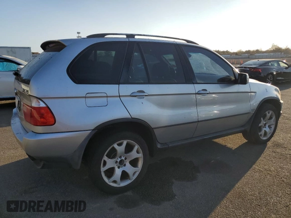 2000 BMW X5 with VIN WBAFB3346YLH00636, listed as a Copart auction lot 77256624 with 0 mi miles and Clean Title. Bid and sale history available at carsss.com. Image 3.