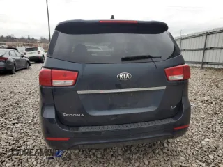 2017 Kia Sedona LX with VIN KNDMB5C13H6250709, listed as a Copart auction lot 87812505 with 0 mi miles and Salvage Title. Bid and sale history available at carsss.com. Image 6.
