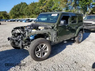 2022 Jeep Wrangler Unlimited Sahara Altitude with VIN 1C4HJXEG0NW255878, listed as a Copart auction lot 41437565 with 33,328 mi miles and Non Repairable. Bid and sale history available at DreamBid. Image 1.