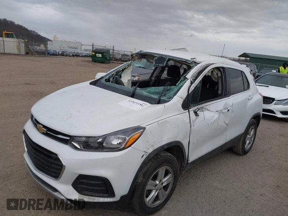 2020 Chevrolet Trax LS with VIN 3GNCJNSB7LL119507, listed as a IAAI auction lot 41829202 with 130,600 mi miles. Bid and sale history available at carsss.com. Image 6.