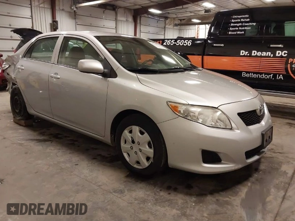2009 Toyota Corolla with VIN 1NXBU40E69Z129314, listed as a IAAI auction lot 41718098 with 170,739 mi miles. Bid and sale history available at carsss.com. Image 1.