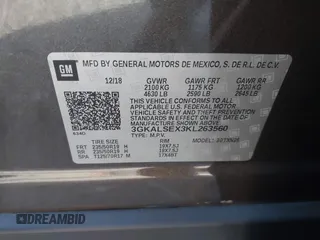 2019 GMC Terrain Denali with VIN 3GKALSEX3KL263560, listed as a IAAI auction lot 41277166 with 54,044 mi miles. Bid and sale history available at carsss.com. Image 9.