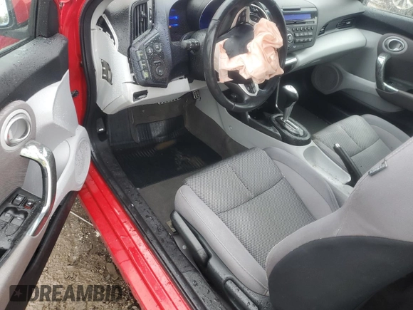 2011 Honda CR-Z EX with VIN JHMZF1D61BS007670, listed as a Copart auction lot 51850135 with 61,862 mi miles and Salvage Title. Bid and sale history available at carsss.com. Image 8.