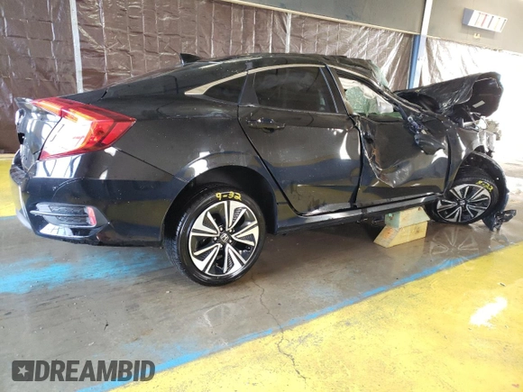 2016 Honda Civic Sedan EX-L with VIN 19XFC1F74GE033368, listed as a Copart auction lot 54874535 with 0 mi miles and Clean Title. Bid and sale history available at carsss.com. Image 3.