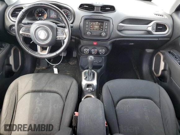 2017 Jeep Renegade Latitude with VIN ZACCJABB7HPE45338, listed as a Copart auction lot 56951665 with 168,286 mi miles and Salvage title. Bid and sale history available at DreamBid. Image 8.