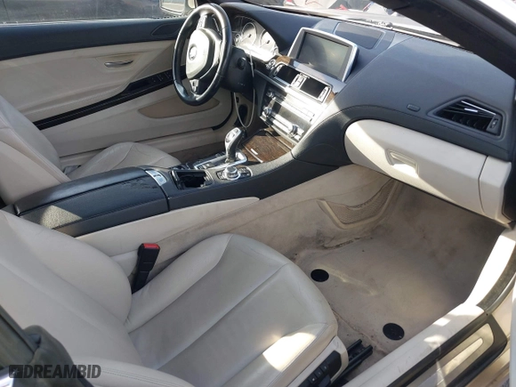 2012 BMW 6 Series 640i with VIN WBALW7C56CC618452, listed as a IAAI auction lot 41589719 with 72,608 mi miles. Bid and sale history available at carsss.com. Image 5.