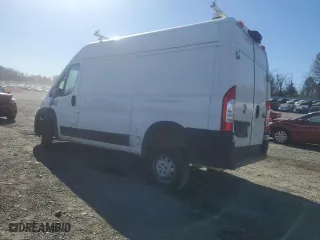2019 Ram ProMaster Cargo Van with VIN 3C6TRVBG2KE561103, listed as a Copart auction lot 79913624 with 62,813 mi miles and Salvage Title. Bid and sale history available at carsss.com. Image 2.
