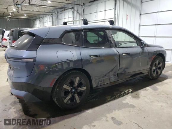 2023 BMW iX xDrive50 with VIN WB523CF0XPCL86360, listed as a Copart auction lot 87999875 with 45,581 mi miles and Salvage Title. Bid and sale history available at carsss.com. Image 3.