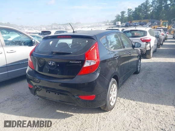 2012 Hyundai Accent GS with VIN KMHCT5AE9CU018582, listed as a IAAI auction lot 42761005 with 87,655 mi miles and . Bid and sale history available at DreamBid. Image 4.