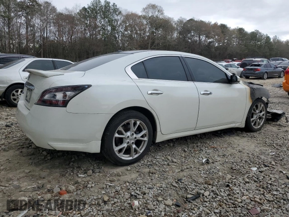 2013 Nissan Maxima 3.5 SV w/Sport Pkg with VIN 1N4AA5AP4DC843462, listed as a Copart auction lot 49609785 with 0 mi miles and Non Repairable. Bid and sale history available at carsss.com. Image 3.