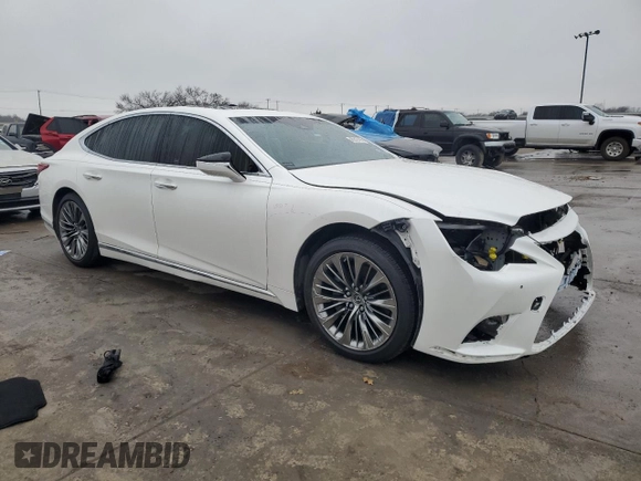2022 Lexus LS with VIN JTHD51FF7N5015883, listed as a Copart auction lot 45516195 with 20,683 mi miles and Salvage Title. Bid and sale history available at carsss.com. Image 4.