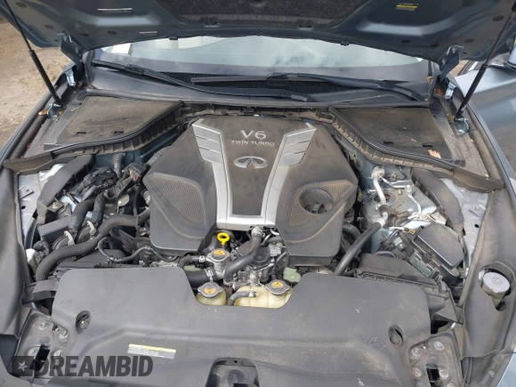 2018 Infiniti Q50 3.0t LUXE with VIN JN1EV7AP1JM590220, listed as a IAAI auction lot 42049026 with 88,985 mi miles. Bid and sale history available at carsss.com. Image 10.