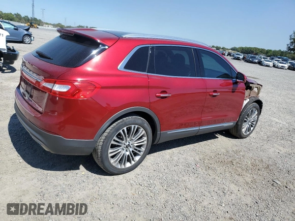 2017 Lincoln MKX Reserve with VIN 2LMPJ6LR2HBL26384, listed as a Copart auction lot 48484255 with 87,253 mi miles and Salvage Title. Bid and sale history available at carsss.com. Image 3.