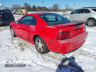 2002 Ford Mustang Standard with VIN 1FAFP40432F223851, listed as a IAAI auction lot 41639783 with 131,758 mi miles. Bid and sale history available at carsss.com. Image 3.