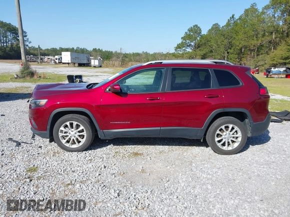 2021 Jeep Cherokee Latitude with VIN 1C4PJLCBXMD121269, listed as a IAAI auction lot 41717615 with 51,211 mi miles. Bid and sale history available at carsss.com. Image 14.