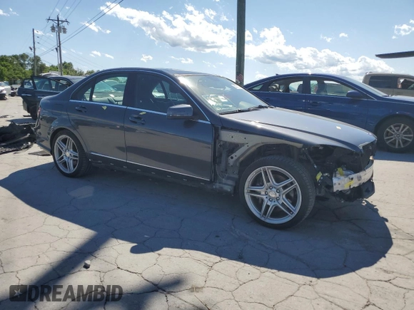 2011 Mercedes-Benz C 350 Sport with VIN WDDGF5GB8BF534211, listed as a Copart auction lot 58275125 with 45,100 mi miles and Salvage title. Bid and sale history available at DreamBid. Image 4.