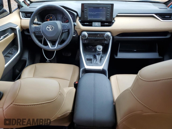 2021 Toyota RAV4 XLE Premium with VIN 2T3C1RFV5MW122775, listed as a Copart auction lot 53689075 with 69,358 mi miles and Salvage title. Bid and sale history available at DreamBid. Image 8.