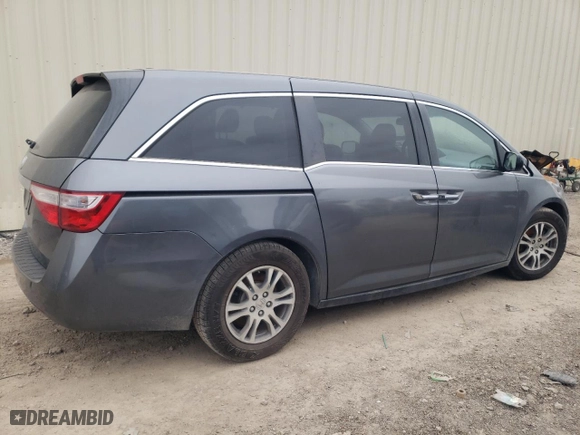 2013 Honda Odyssey EX-L with VIN 5FNRL5H69DB003412, listed as a Copart auction lot 88995415 with 0 mi miles and Salvage Title. Bid and sale history available at carsss.com. Image 3.