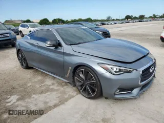 2017 Infiniti Q60 Premium with VIN JN1EV7EK4HM363368, listed as a Copart auction lot 63076615 with 77,198 mi miles and Salvage title. Bid and sale history available at DreamBid. Image 4.