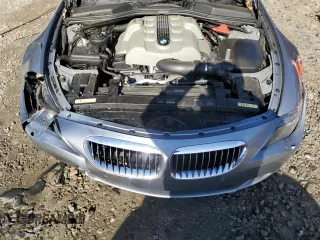 2005 BMW 6 Series 645Ci with VIN WBAEH73495B193487, listed as a Copart auction lot 88299505 with 57,967 mi miles and Salvage Title. Bid and sale history available at carsss.com. Image 11.