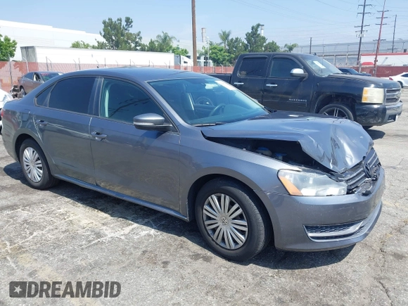 2014 Volkswagen Passat S with VIN 1VWAP7A3XEC003928, listed as a IAAI auction lot 42483100 with 132,117 mi miles and . Bid and sale history available at DreamBid. Image 1.