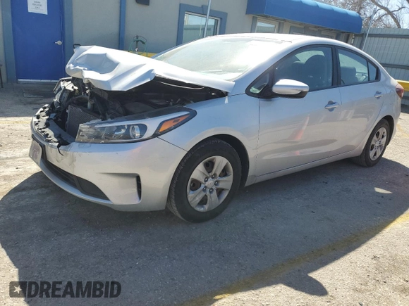 2018 Kia Forte LX with VIN 3KPFL4A75JE197065, listed as a Copart auction lot 48879725 with 95,607 mi miles and Salvage Title. Bid and sale history available at carsss.com. Image 1.