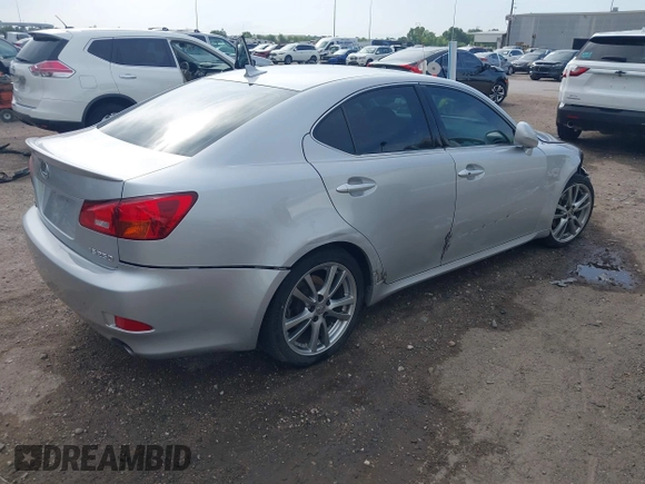 2008 Lexus IS 250 with VIN JTHBK262X85066429, listed as a IAAI auction lot 42037886 with 153,587 mi miles. Bid and sale history available at carsss.com. Image 4.
