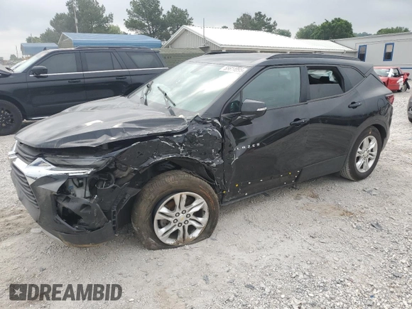 2020 Chevrolet Blazer LT with VIN 3GNKBCRSXLS682043, listed as a Copart auction lot 55614095 with Not provided miles and Salvage title. Bid and sale history available at DreamBid. Image 1.