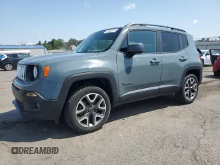 2018 Jeep Renegade Latitude z VIN ZACCJBBB7JPG88689, wystawiony jako Copart lot #62062715 z przebiegiem 46 702 mil mil oraz Szkoda całkowita • Salvage title. Historia ofert i sprzedaży dostępna na DreamBid. Obrazek 1.