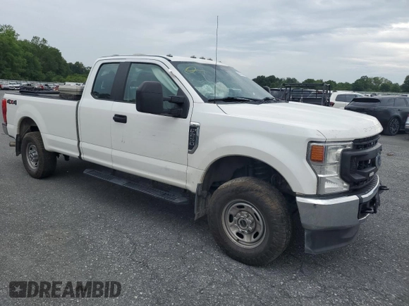 2021 Ford Super Duty F-250 SRW XL with VIN 1FT7X2B62MEC84196, listed as a Copart auction lot 63024314 with 204,613 mi miles and Salvage Title. Bid and sale history available at carsss.com. Image 4.