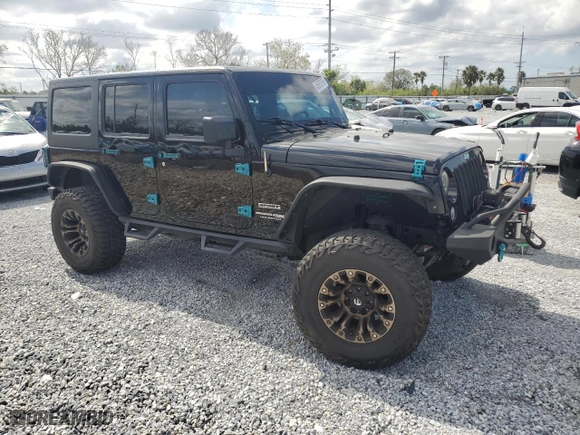 2018 Jeep Wrangler JK Unlimited Sport S with VIN 1C4HJWDG0JL882703, listed as a Copart auction lot 45853765 with 92,510 mi miles and Salvage Title. Bid and sale history available at carsss.com. Image 4.