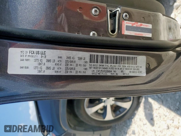 2019 Jeep Cherokee High Altitude with VIN 1C4PJMDX7KD260644, listed as a Copart auction lot 60416985 with 60,861 mi miles and Salvage title. Bid and sale history available at DreamBid. Image 13.