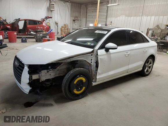 2016 Audi A3 2.0T Premium with VIN WAUB8GFFXG1084819, listed as a Copart auction lot 44839053 with 55,890 mi miles. Bid and sale history available at carsss.com. Image 1.