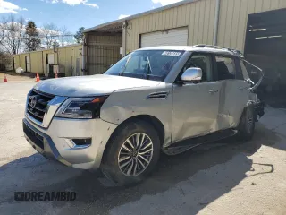 2023 Nissan Armada SL with VIN JN8AY2BD6P9692767, listed as a Copart auction lot 48138685 with 51,604 mi miles and Salvage Title. Bid and sale history available at carsss.com. Image 1.