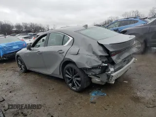 2024 Lexus IS 350 F Sport with VIN JTHGZ1E20R5037472, listed as a Copart auction lot 43313995 with 4,094 mi miles and Salvage title. Bid and sale history available at DreamBid. Image 2.