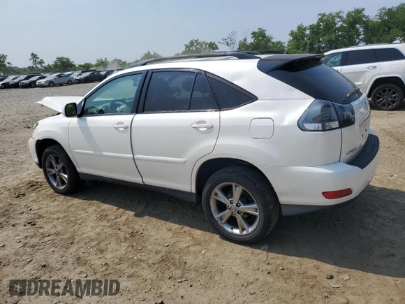 2006 Lexus RX 400h with VIN JTJHW31U660026841, listed as a Copart auction lot 60598935 with 185,947 mi miles and Salvage title. Bid and sale history available at DreamBid. Image 2.