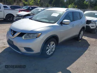 2015 Nissan Rogue SV with VIN KNMAT2MV7FP542872, listed as a IAAI auction lot 42014716 with 134,240 mi miles and . Bid and sale history available at DreamBid. Image 19.