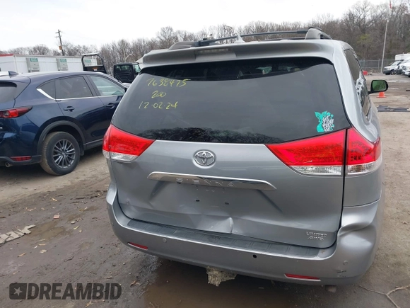 2012 Toyota Sienna XLE with VIN 5TDDK3DC7CS037579, listed as a IAAI auction lot 41080620 with 158,843 mi miles. Bid and sale history available at carsss.com. Image 17.