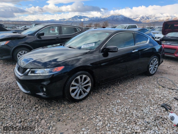 2014 Honda Accord Coupe EX-L with VIN 1HGCT2B8XEA002697, listed as a Copart auction lot 47836225 with NaN miles and Salvage Title. Bid and sale history available at carsss.com. Image 1.
