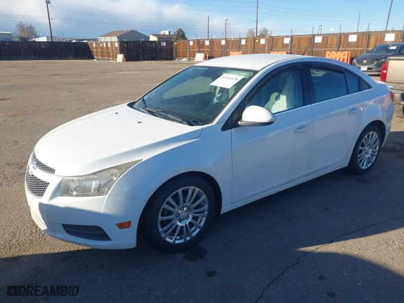 2014 Chevrolet Cruze ECO with VIN 1G1PH5SBXE7459661, listed as a IAAI auction lot 41514578 with 96,574 mi miles. Bid and sale history available at carsss.com. Image 2.