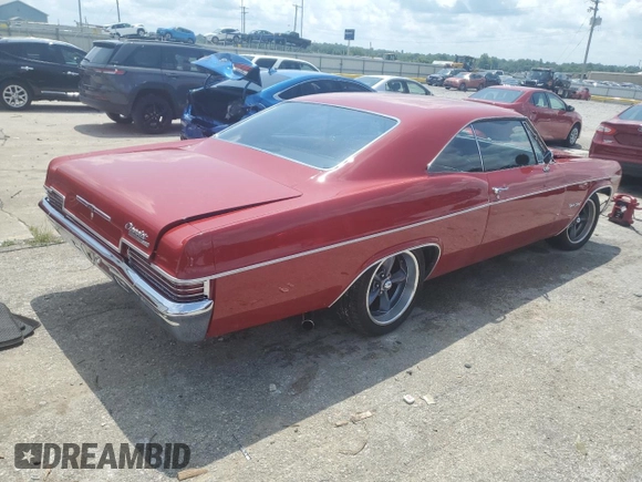 1966 Chevrolet Impala z VIN 168376S225648, wystawiony jako Copart lot #64596575 z przebiegiem 7 114 mil mil oraz Szkoda całkowita • Salvage title. Historia ofert i sprzedaży dostępna na DreamBid. Obrazek 3.