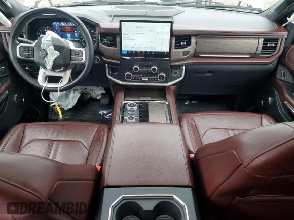 2022 Ford Expedition Max Limited z VIN 1FMJK2AT8NEA30114, wystawiony jako Copart lot #80862594 z przebiegiem 53 114 mil mil oraz Szkoda całkowita • Salvage title. Historia ofert i sprzedaży dostępna na DreamBid. Obrazek 8.