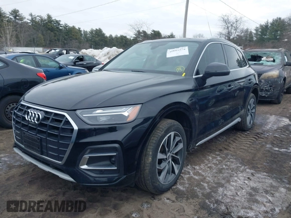 2021 Audi Q5 Premium Plus with VIN WA1BAAFY1M2113680, listed as a IAAI auction lot 41685974 with 68,161 mi miles and . Bid and sale history available at DreamBid. Image 17.