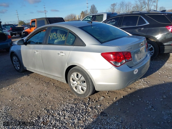 2013 Chevrolet Cruze LS with VIN 1G1PA5SH9D7217211, listed as a IAAI auction lot 41804046 with 155,940 mi miles. Bid and sale history available at carsss.com. Image 3.