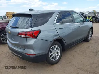 2024 Chevrolet Equinox LT with VIN 3GNAXUEG3RS199409, listed as a IAAI auction lot 42043712 with 25,448 mi miles and . Bid and sale history available at DreamBid. Image 4.